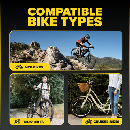 Ultraverse 24" Bike Inner Tubes 24 x 1.75, 1.95, 2.10, 2.125 – Butyl Rubber Bicycle Tubes with Schrader Valve – Compatible with Cruiser, City, Kids, BMX & Mountain Bikes – Set of 2