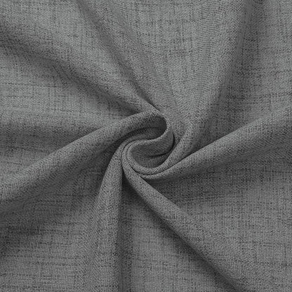 Tollpiz Linen Curtains Living Room Rod Pocket Semi Sheer Curtain Burlap Light Filtering Thick Linen Drapes for Bedroom, 38 x 63 inches Long, Dark Grey, Set of 2 Panels