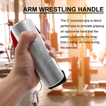 J Bryant Arm Wrestling Exercise Handle Φ2 in Grip Red - Wrist and Forearm Exerciser Pulldown Triceps Rope Workout