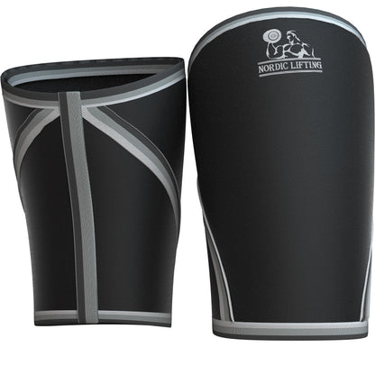 Nordic Lifting 7mm Knee Sleeves for Weightlifting & Gym (1 Pair) - Neoprene Compression Support for Squats, Powerlifting & Cross Training - USPA Approved - For Men & Women - L