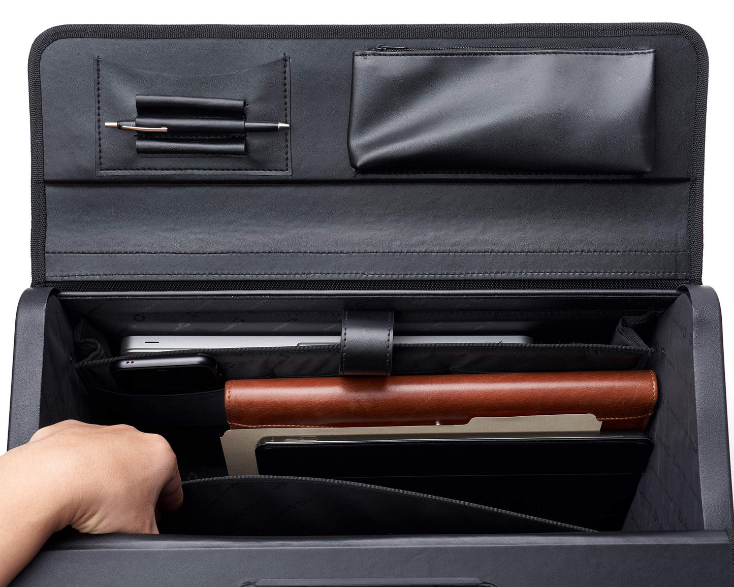 Alpine Swiss Rolling 17" Laptop Briefcase on Wheels Attache Lawyers Case Legal Size Black