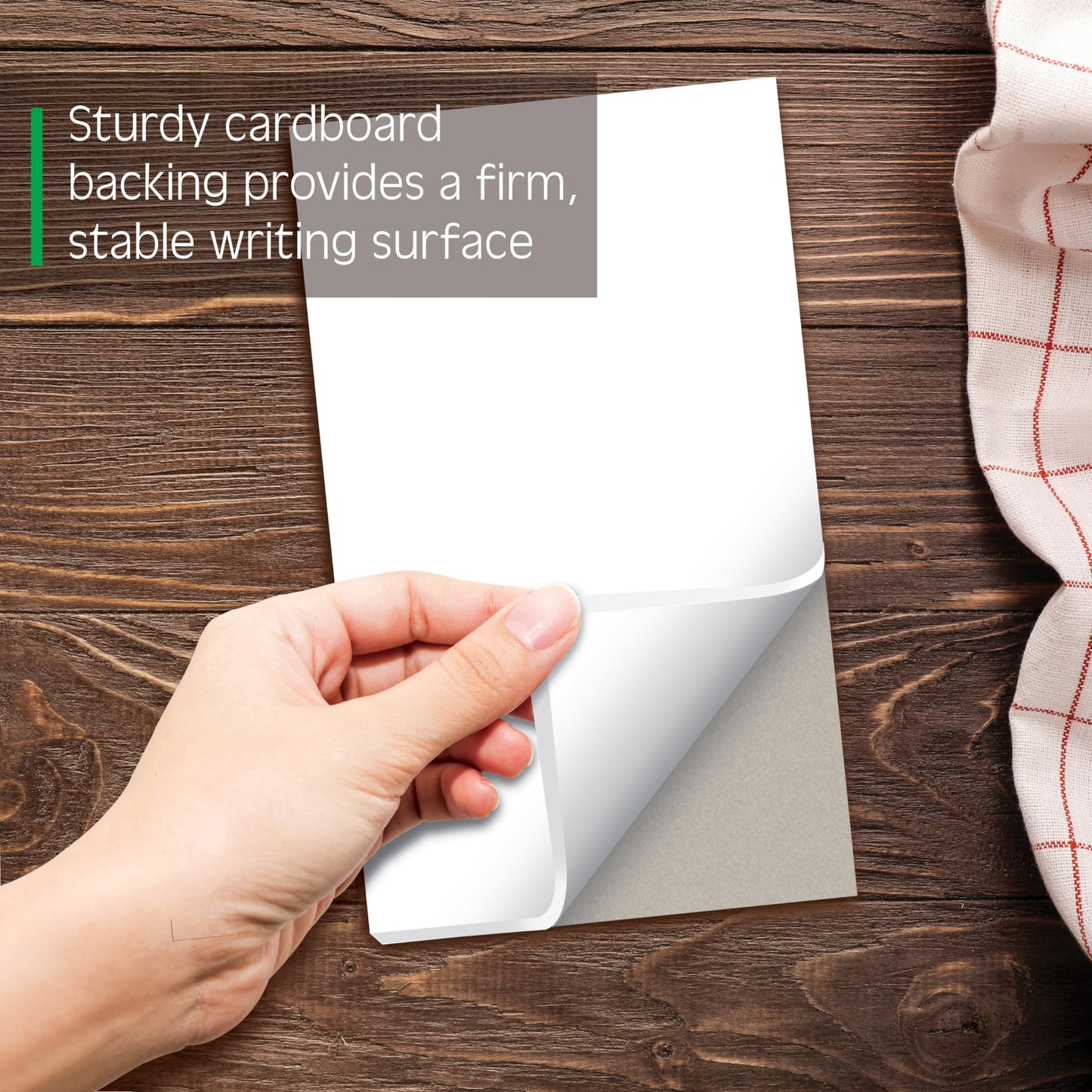 Better Office Products Blank Scratch Note Pads, 4" x 6" Pads, Server Notepads, 50 Sheets per Pad, Memo Pads, Gummed Binding for Easy Tear-off (24 Pack)