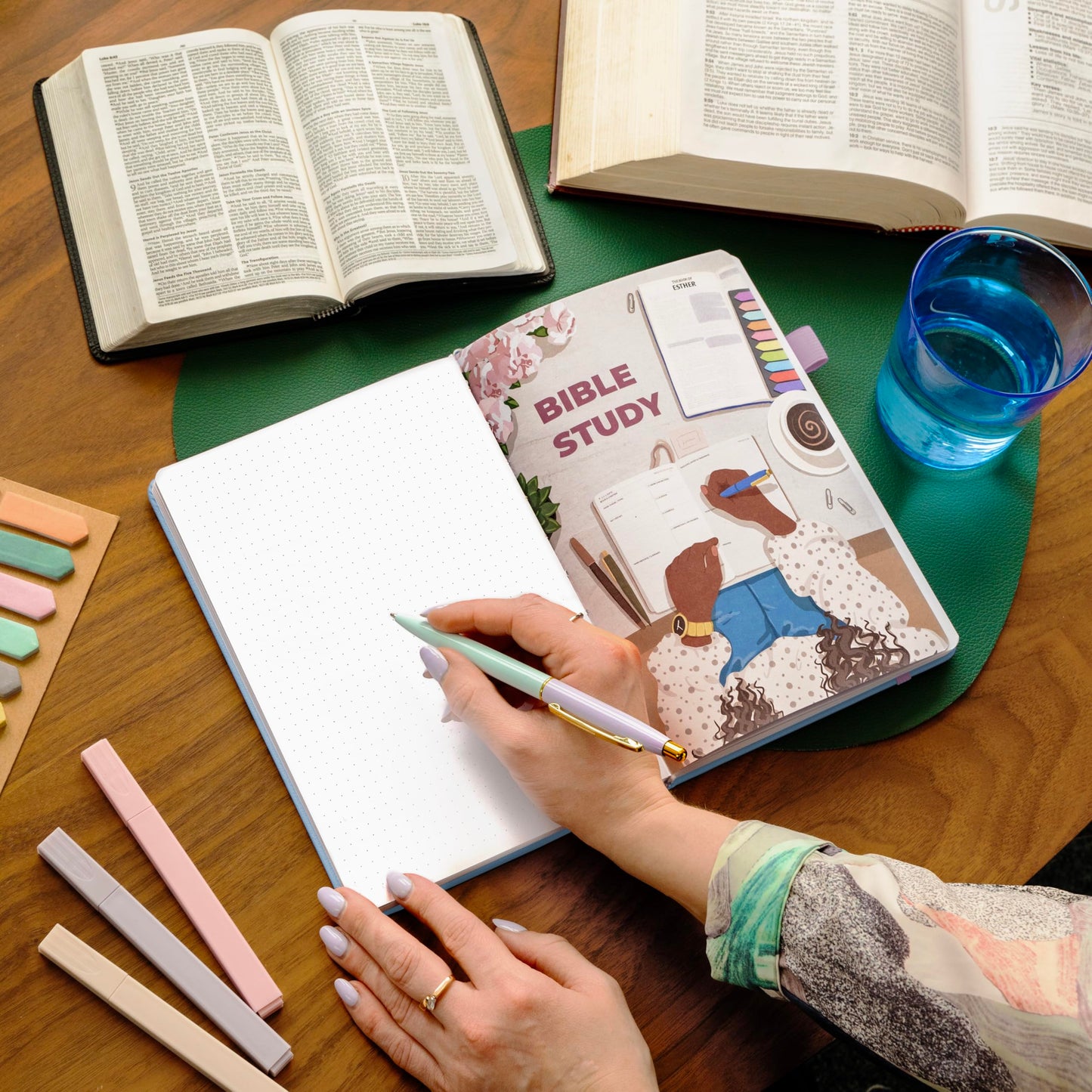 Clever Fox Bible Study Journal – Church Notes Notebook – Note Taking & Journaling Kit – Faith Based Religious Gifts & Accessories (Periwinkle)