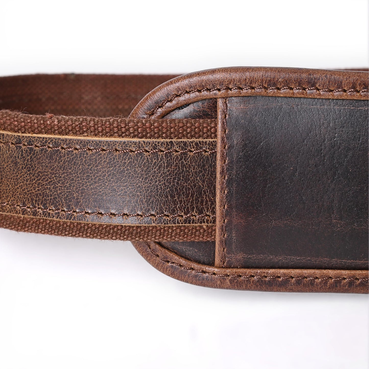 Autentico Premium Tan Leather Travel Bag Strap Adjustable Replacement Shoulder Strap Extra Wide Padded Design for Weekenders, Carry-Ons, Duffels Genuine Leather Comfort (Dark Brown)
