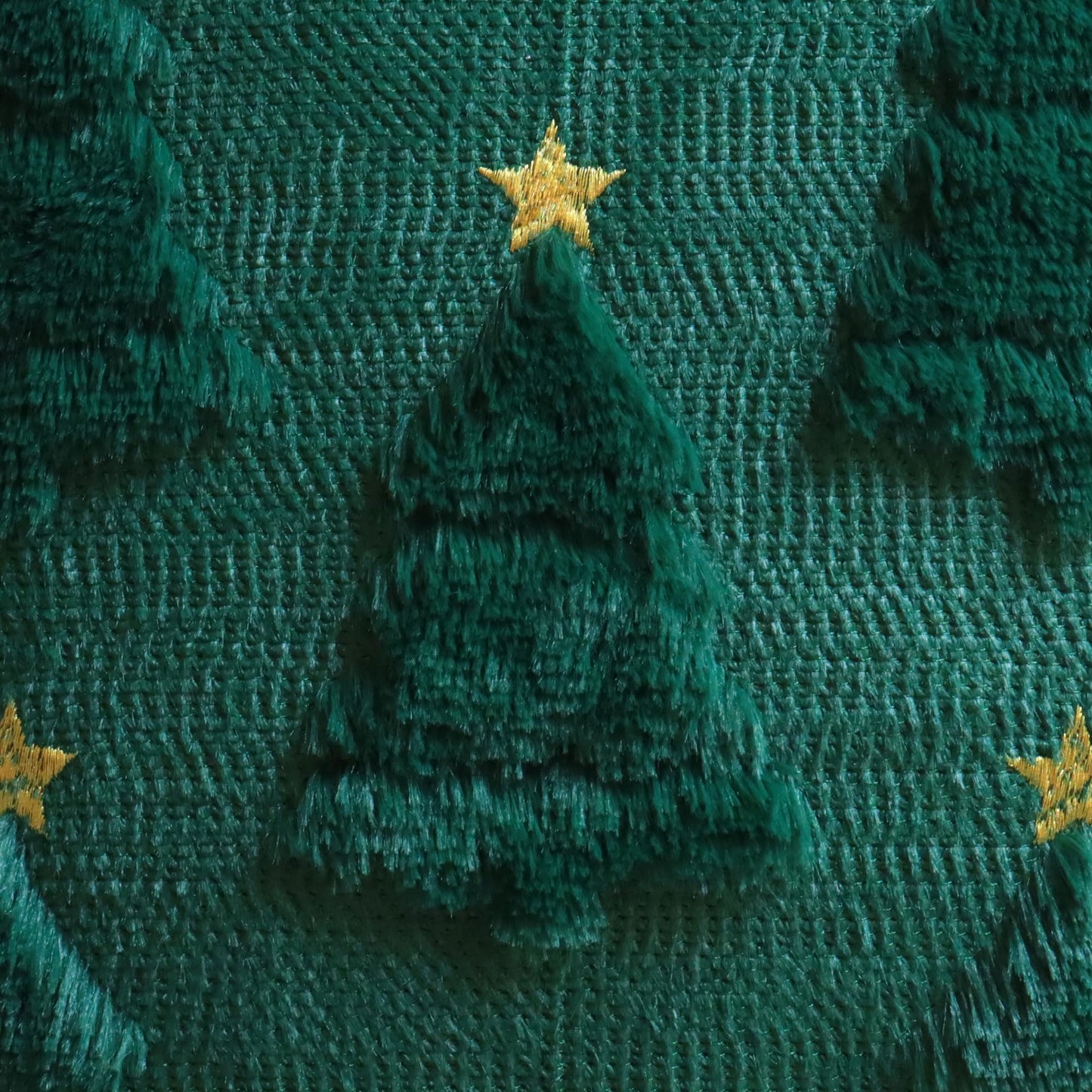 Mieoyue Christmas Pillow Covers 18x18 Set of 2,Xmas Decorations Green Christmas Tree Throw Pillow Covers Winter Home Decor