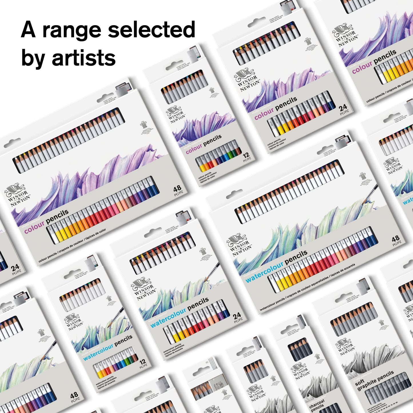 Winsor & Newton Studio Collection Artist Pencils, Sketching Pencils, Set of 10