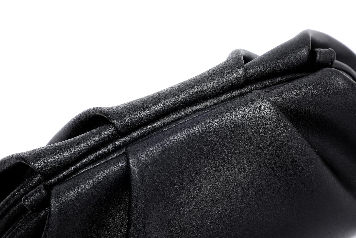 YUWITA Soft PU Leather Clutch Purses for Women Formal Elegant Luxurious Evening Bag (Black)