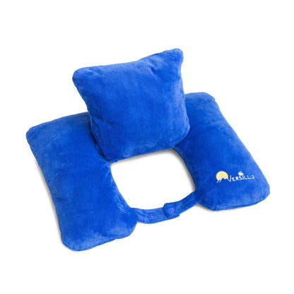 Versillo Travel Pillow for Everything. Not just a Neck Pillow. Lumbar and Back Support. Solves All Your Travel Needs for Cars, RV, Train, Camping, Airplanes, Couch Home.