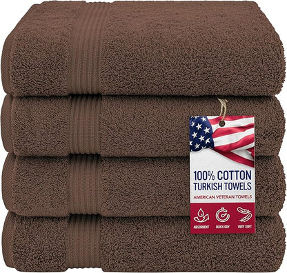 American Veteran Towel, 100% Cotton Turkish Bath Towels
