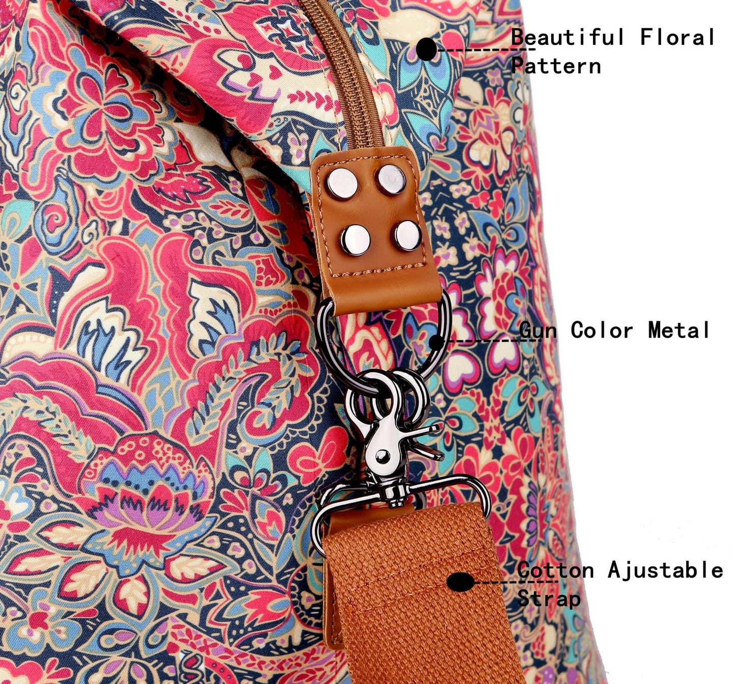 Oversized Pretty Women's Travel Duffel Bag 52L Weekend bag Weekender Overnight Carry on Luggage HB-15 (HS)