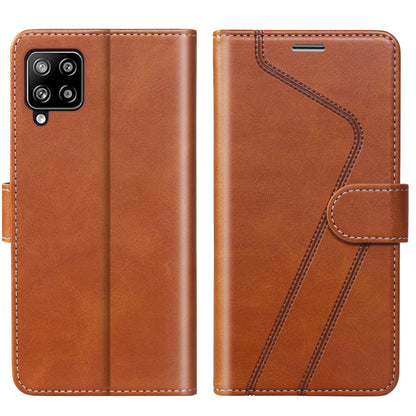 CIVICASE for Samsung Galaxy A42 Wallet Case,Premium Leather Flip Case [RFID Blocking] Credit Card Holder Folio Magnetic Stand TPU Shockproof Cover Color Matching for Samsung A42 (6.6") Brown