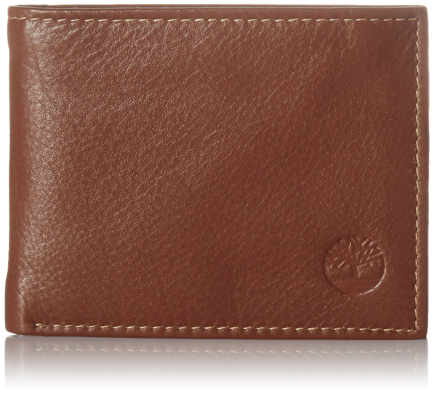 Timberland Men's Wellington Leather Rfid Bifold Commuter Security Wallet, Cognac, One Size