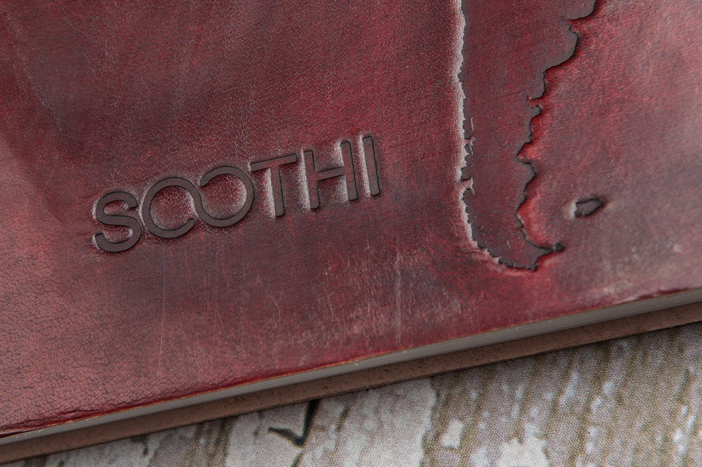 Soothi World Map Leather Handmade Antique Large Journal for Sketchbook for Travel 14''x11''