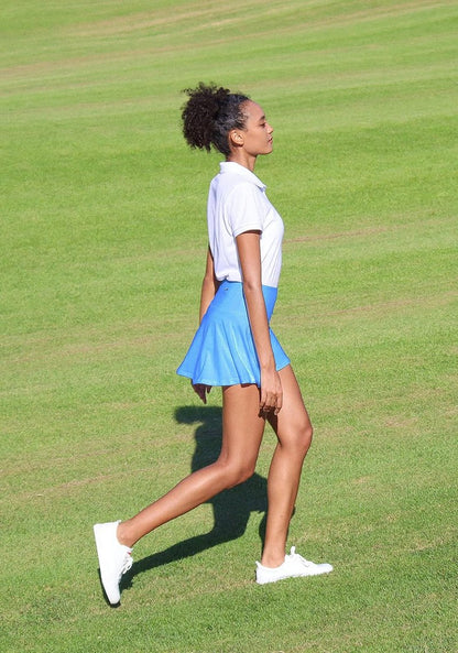 SANTINY Pleated Tennis Skirt for Women - High Waisted Athletic Golf Skorts with 4 Pockets | Perfect for Running & Casual Wear