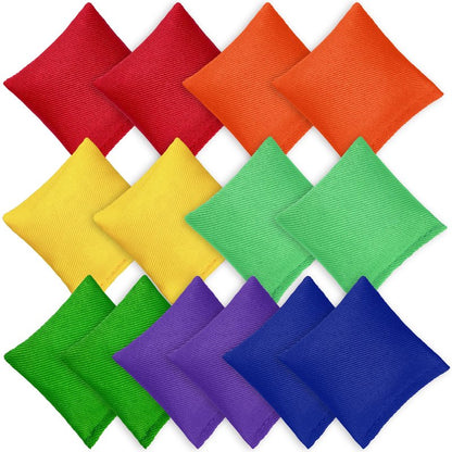 14 PCS Colorful Nylon Bean Bags Mini Bean Bags for Outdoor for Family Carnivals Team-Building Events
