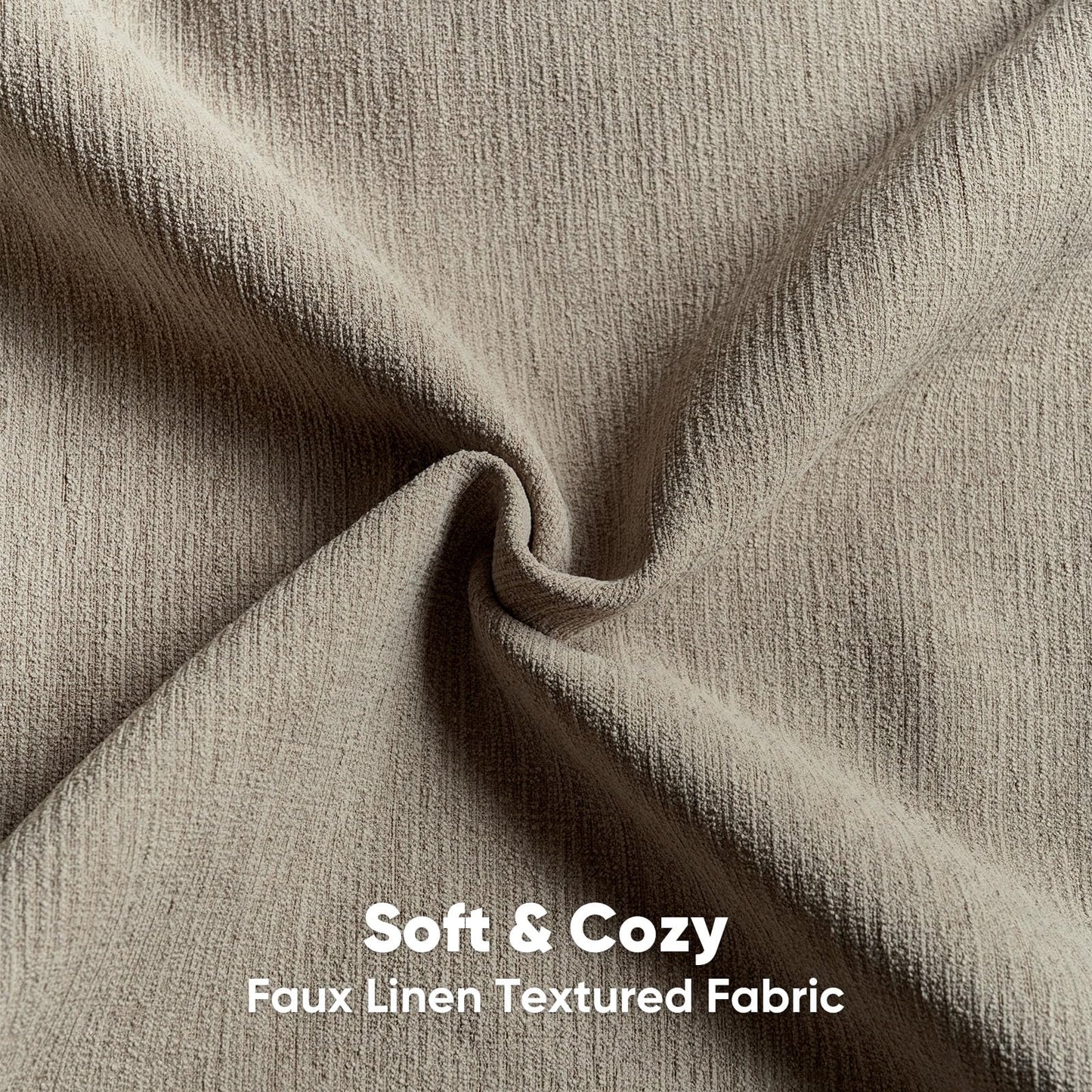 FUTEI Pack of 2 Chenille Decorative Throw Pillow Covers 18x18 Inch,Soft Cozy Faux Linen Textured Cushion Case,Farmhouse Home Decor for Couch Living Room,Coffee
