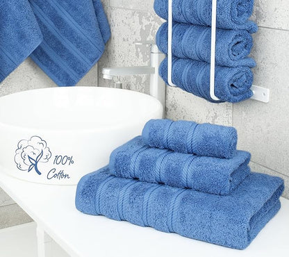 American Soft Linen Premium 3 Piece Towel Set, 1 Bath Towel 1 Hand Towel 1