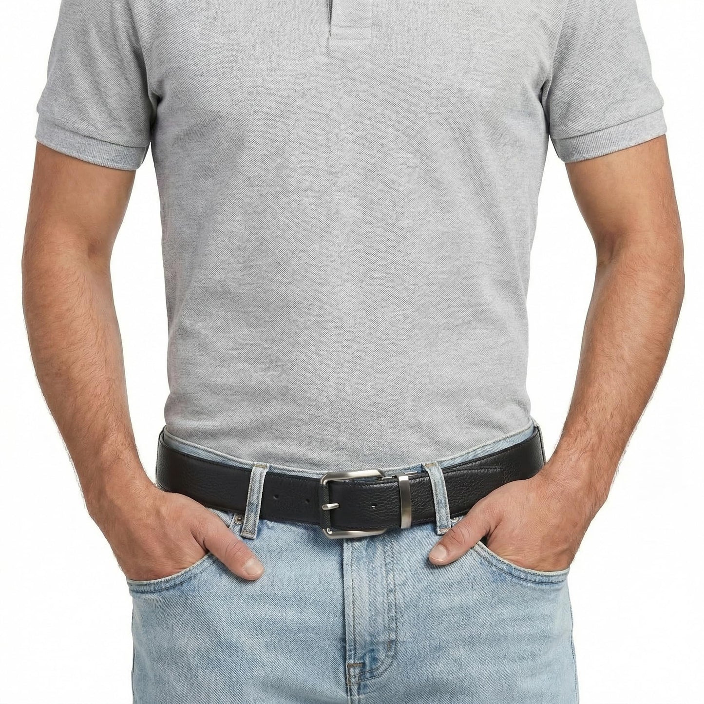 IZOD, Mens, Reversible Leather Belt, Brown, 34/36