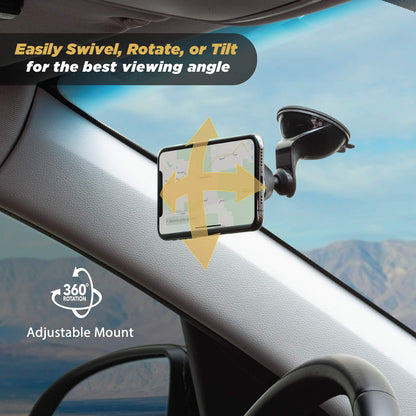 Scosche MMWSM-2PKXCES0 MagicMount Select Magnetic Car Phone Holder Mount for iPhone and Android - 2 Pack - Secure Magnetic Cell Phone Mount for Car Window or Dash - Universal 360° Adjustable Head