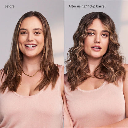 T3 Switch Kit Professional Ionic Interchangeable Curling Iron with 3 Ceramic Clip & Wand Long Barrels for Curling and Waving, 9 Adjustable Heat Settings & Ion Generator, White/Rose Gold