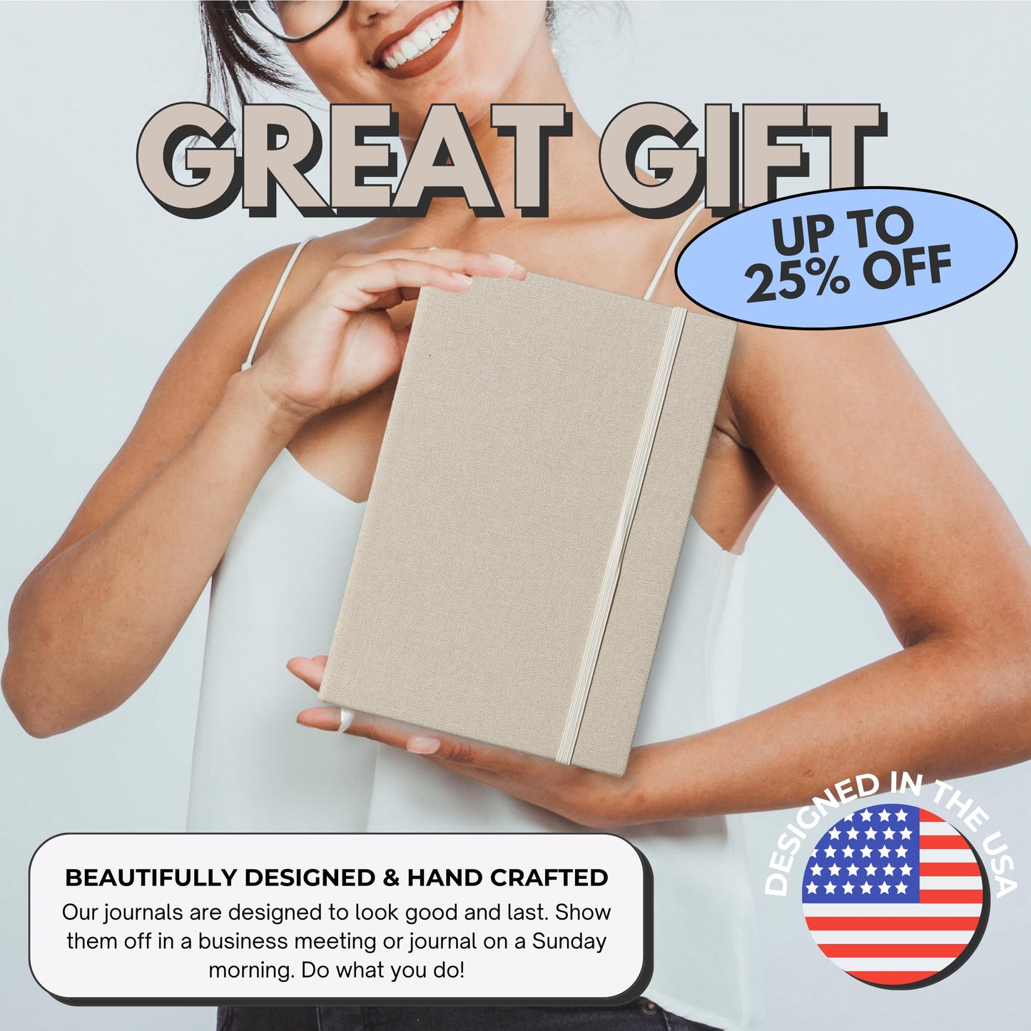 Portage Blank Hardcover Aesthetic Notebook Writing Journal – Bleed-Proof Paper Notepad for Journaling, High GSM, A5 Notebook, Cream Pages - Oatmeal, 6 x 8.5 Inches, 224 Pages