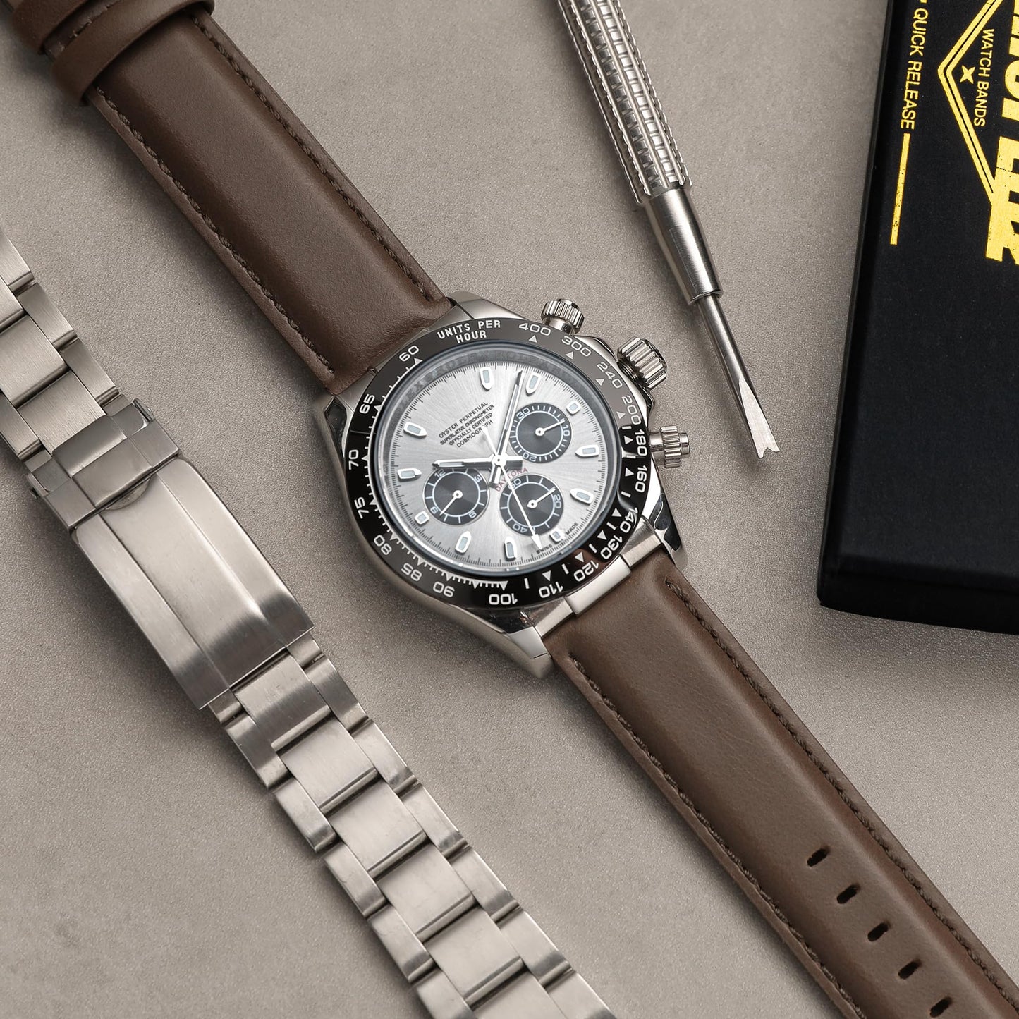 CORROPELLE Leather Watch Bands Quick Release, Elegant Top Grain Leather Watch Straps Band Replacement for Men and Women, Watch and Smartwatch, Choice of Width 18mm 19mm 20mm 21mm 22mm