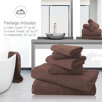 TENSTARS Luxury Silk Hemming Towel Set