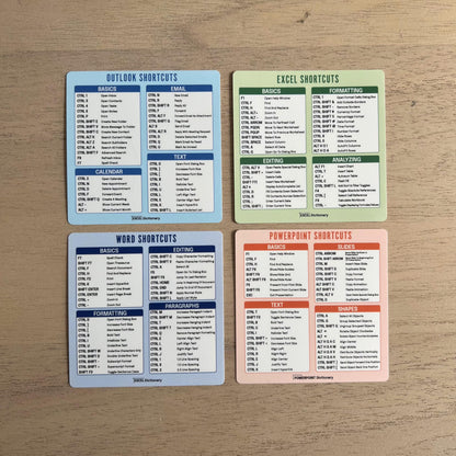 Excel Dictionary Office Suite Hotkey Reference Guide for Windows PC Laptop Computer Sticker Bundle 3" x 3"