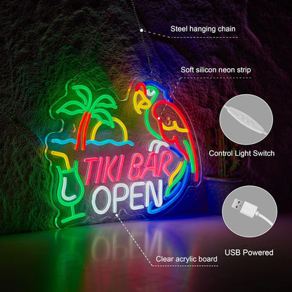 Its 5 00 O'clock Some Where Neon Sign for Wall Décor Dimmable LED Man Cave Bar Beer Garage Neon Light USB Powered Neon Art Signs Decor