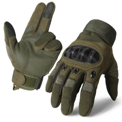 MVPTOO Touchscreen Padded Palm Gloves for Men Green X-Large