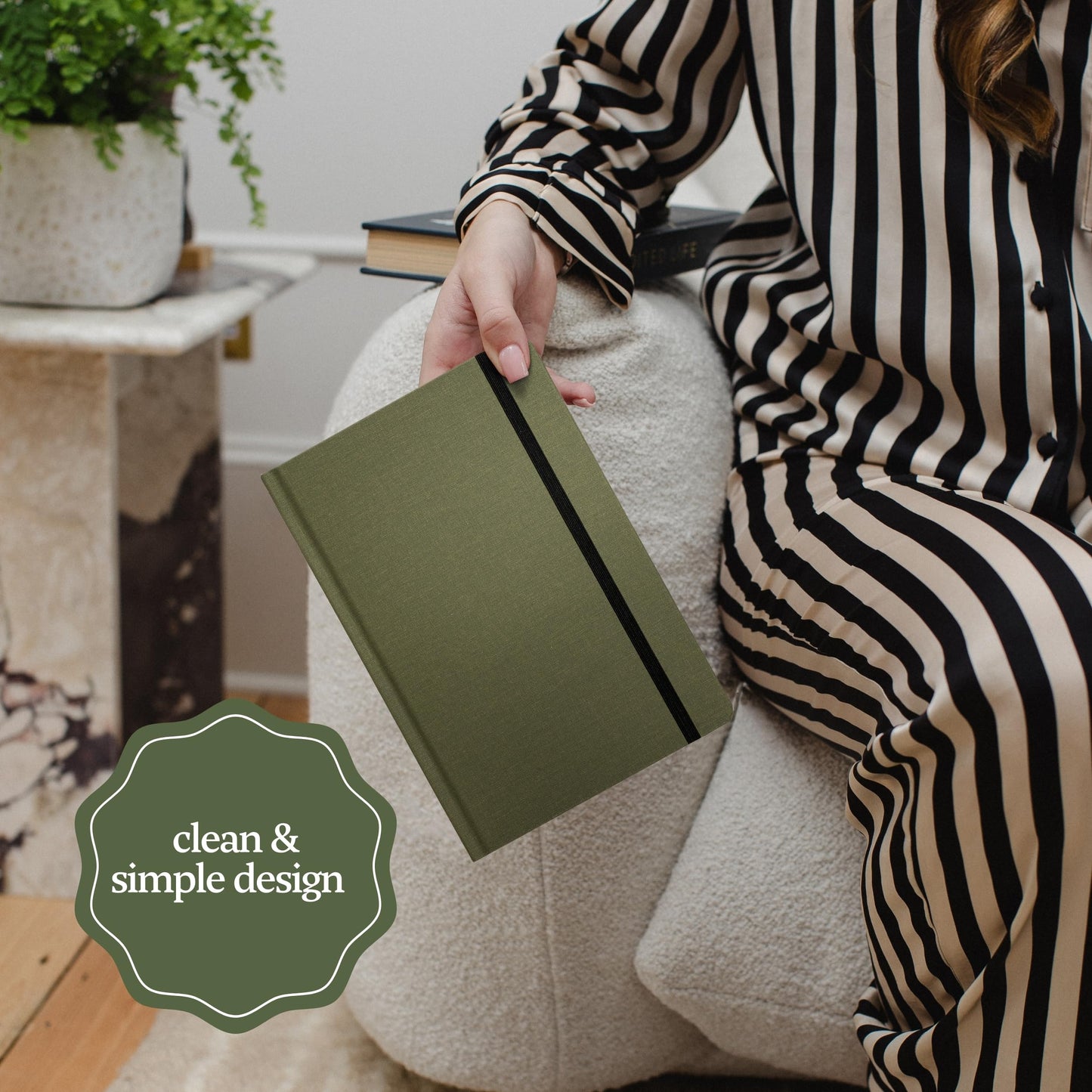 Kunitsa Co. Undated Planner - Hardcover, with Habit Tracker & Goal Setting - Daily, 120 Days, Start Anytime (Forest)