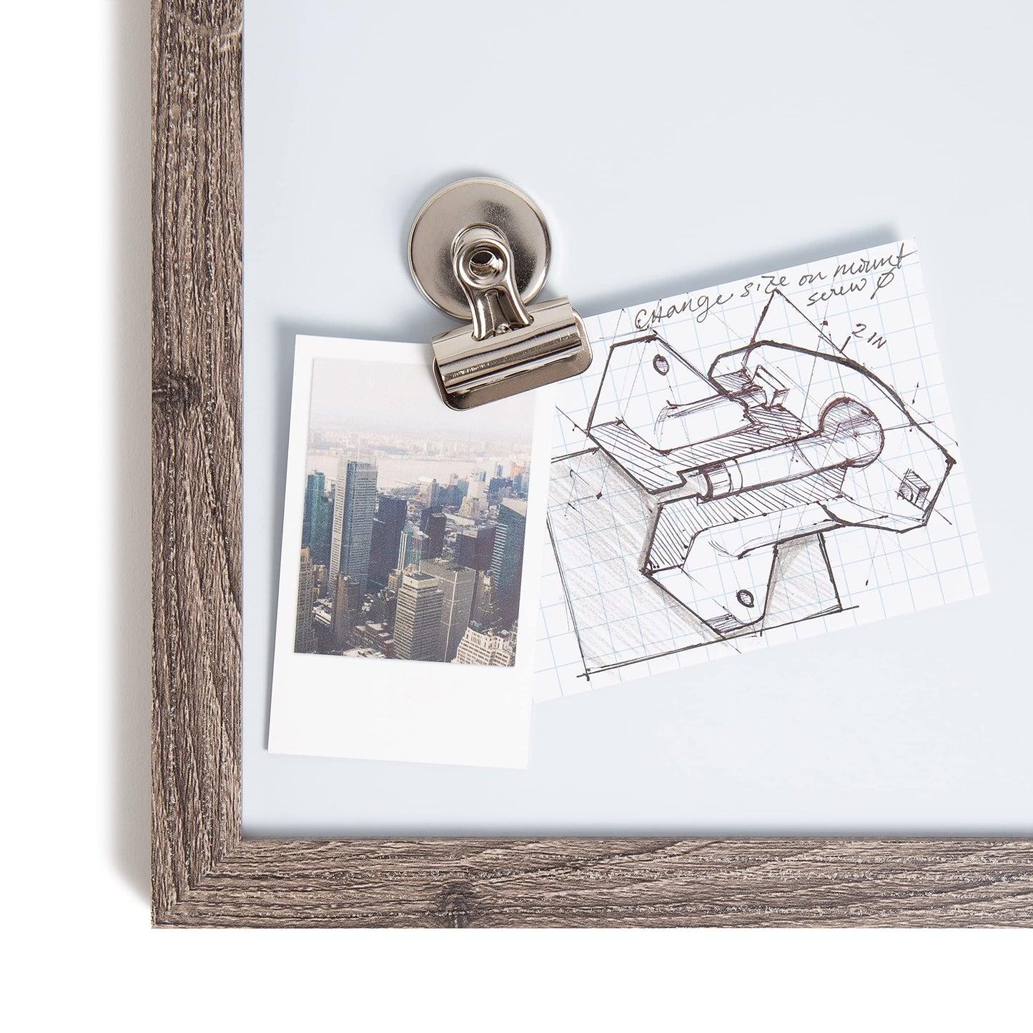 U Brands Strong Refrigerator Magnet Clips, Silver, Office Organization Supplies, White Board Accessories, 12 Count