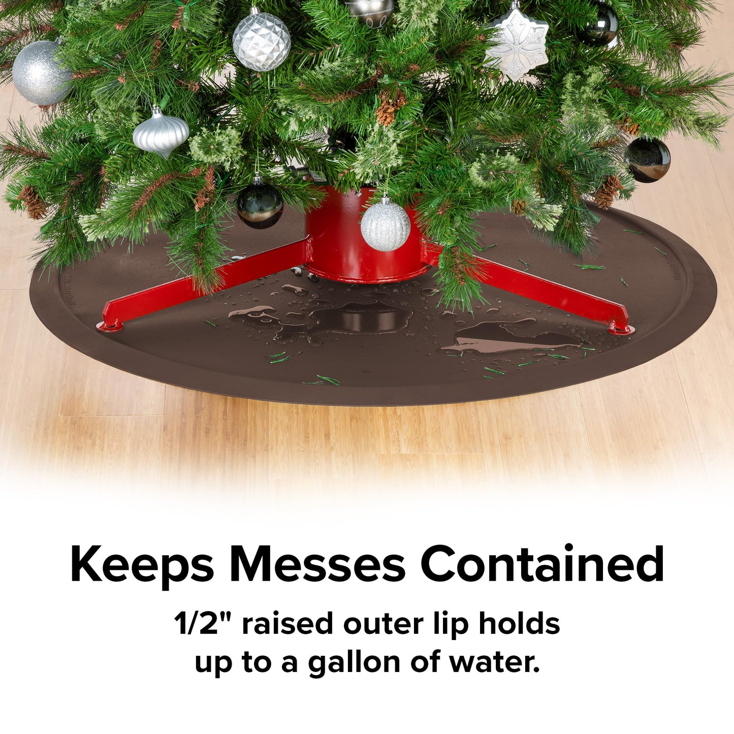WeatherTech Christmas Tree Mat - Heavy-Duty Christmas Tree Mat Floor Protector (Cocoa)