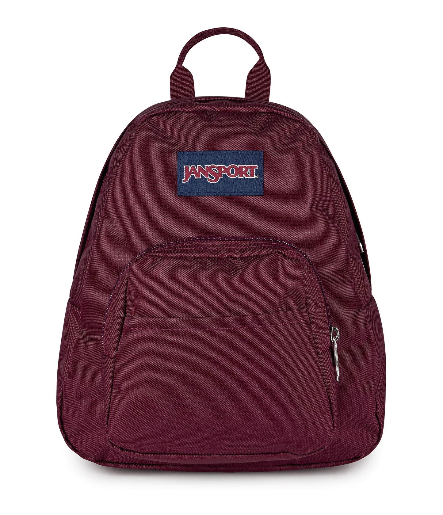 JanSport Half Pint Mini Backpack, 10.2 L - Durable Mini Bag Purse with Adjustable Shoulder Straps, Single Main Compartment, Zippered Stash Pocket, Cherry Lacquer