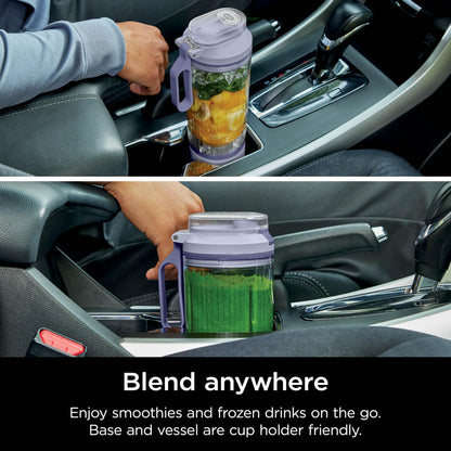 Ninja Blast Max, Portable Blender + Twist & Go, Personal Smoothie, Blend, Ice Crush, 3 Programs, Cordless, 22 oz removable Vessel, Dishwasher Safe, Leakproof, Navy, BC251NV