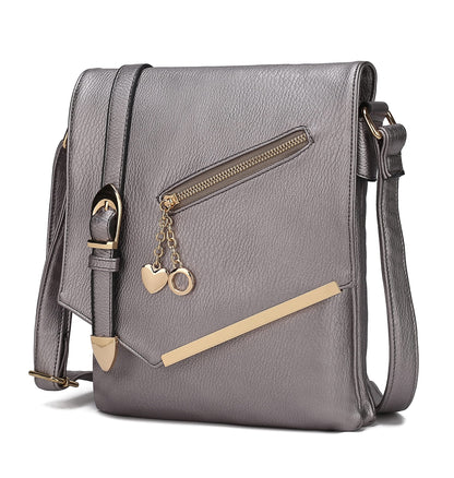 MKF Collection Crossbody Bags for Women, Sling bag Vegan Leather Shoulder bag Ladies Small Purse Handbag by Mia K