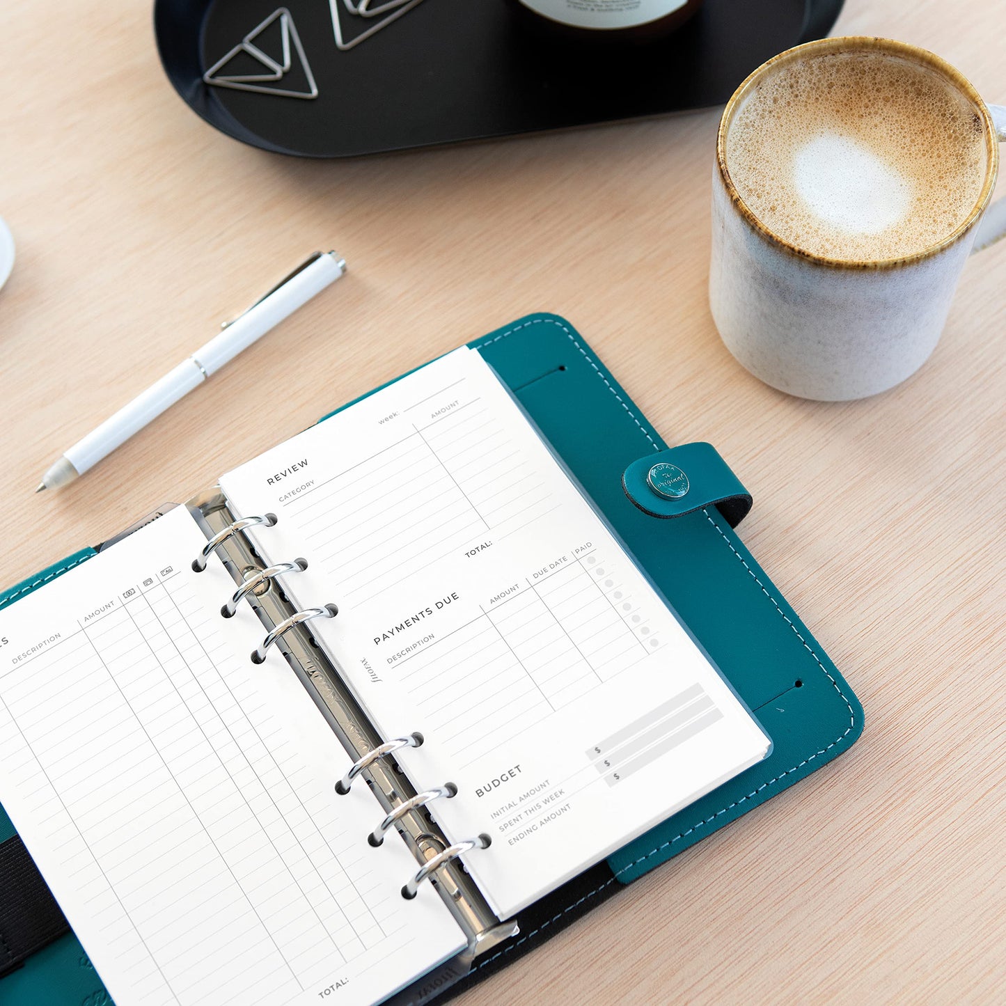 Filofax Lifestyle Refill, Personal Size, Organizer Refill, White Paper, Expense Tracker, 56 Sheets (B132850)