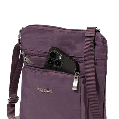 Baggallini Pocket Crossbody Bags for Women 8x8 Small Lightweight Durable Water-resistant Travel Purse W/Rfid
