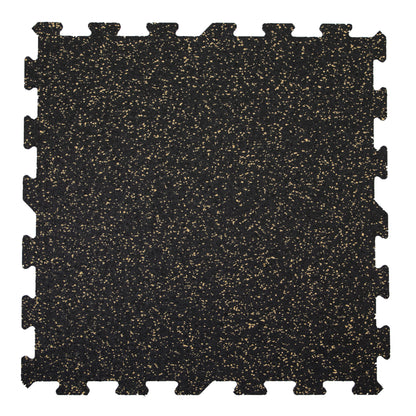 IncStores 8mm PowerLock Tiles, Interlocking Rubber Gym Mats for Home Gym Flooring & Fitness Room Floors, 23"x23", 9 Tile Pack, Cork