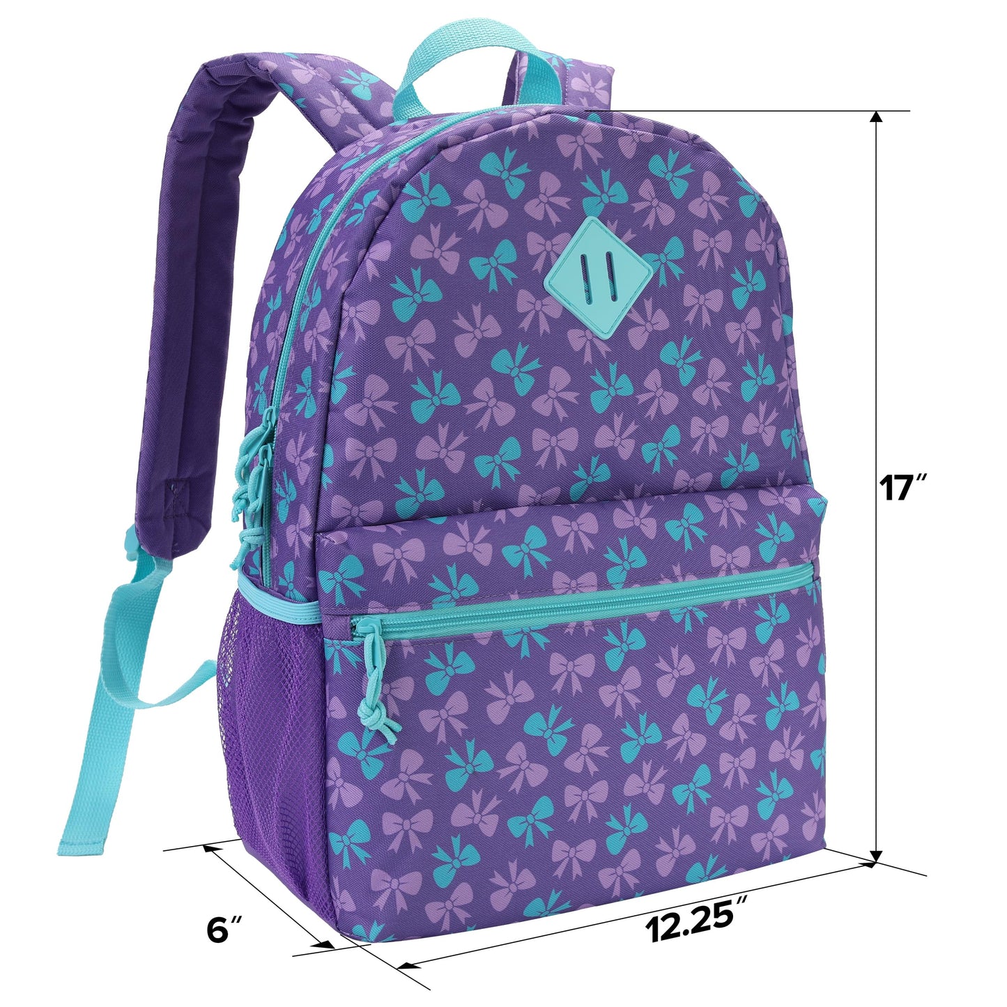SUPRANICE 24-Pack 17" Elementary Bulk Backpacks for School, Bulk Printed Bookbags for Boys and Girls Ages 5-11, Assorted Prints for School Drives, Donations, and Giveaways