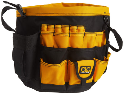 Custom Leathercraft4122 In & Out Bucket, 61 Pocket, Black/Yellow