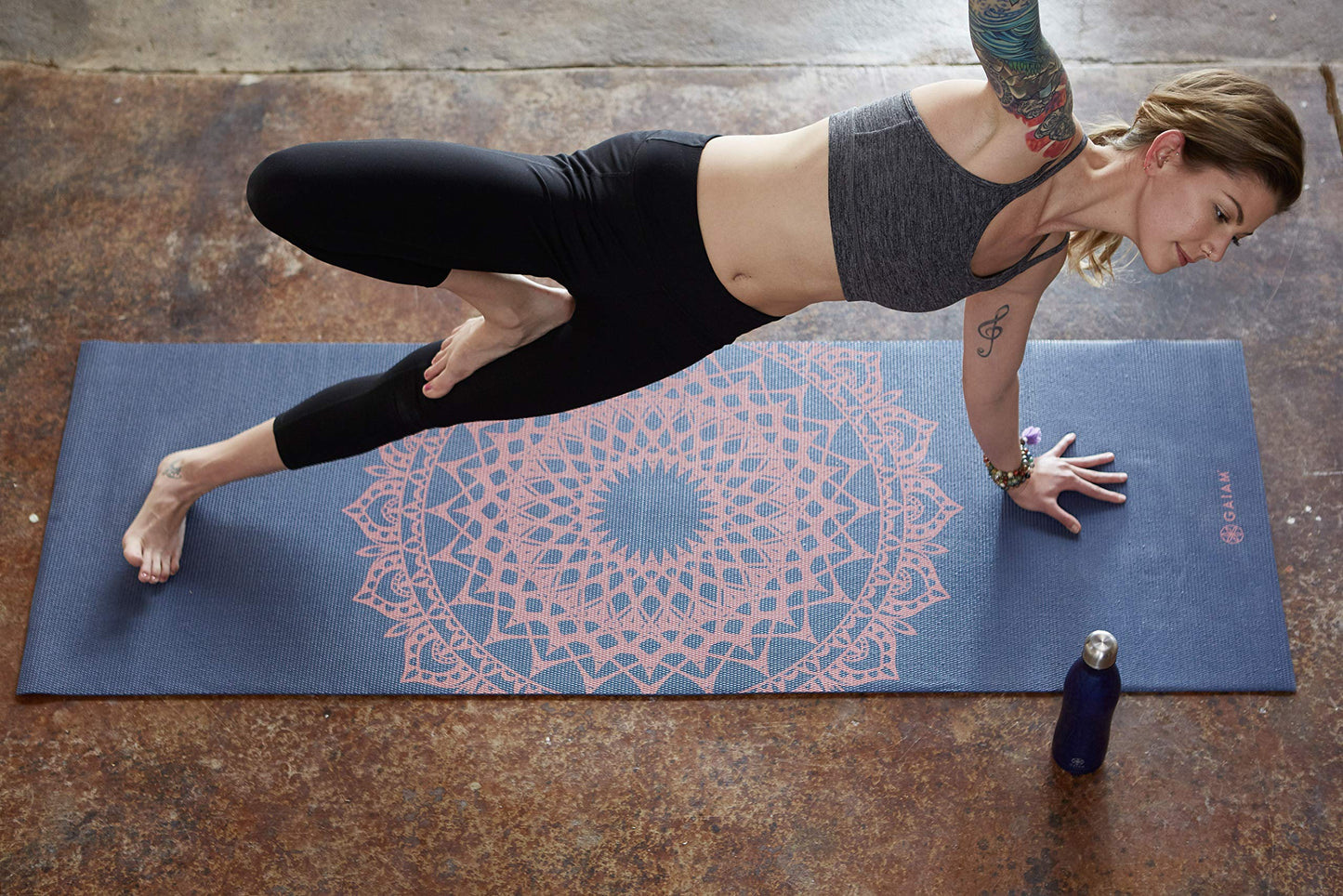 Gaiam, Yoga Mat 4 Mm Pink Marrakesh