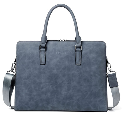 FSD. WG Business Bag Leather Messenger Bag Water Resistant Business Travel Briefcase Handbag Briefcase for Men