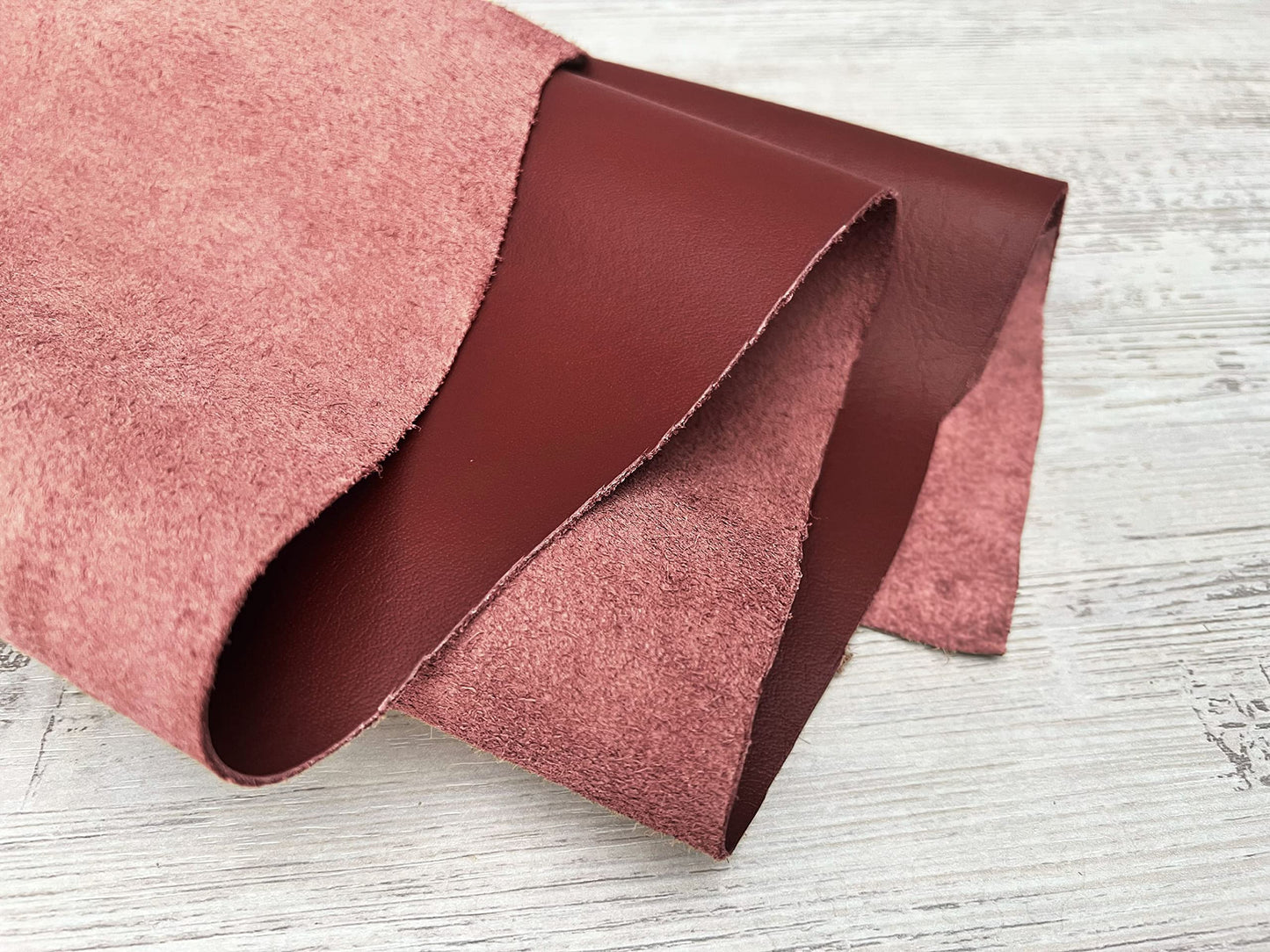 2 Pieces of Mahogany 14x14 Inch Genuine Leather Pieces Real Cowhide Full Grain Sheets for Crafting Leatherworking Leathercraft Repair Crafts Offcuts TPS13526