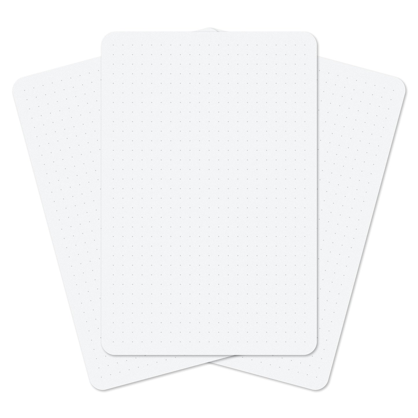 Notsu Dotted Index Cards 4x6 inch (Pack of 50) | Bullet Dot Grid Vertical Index Note Cards with Rounded Corners, Thick Paper Stock 350 gsm