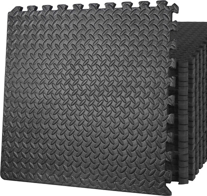 ZENY Puzzle Exercise Mat, 0.75'' Thick EVA Interlocking Foam Floor Tiles, Workout Mat Gym Flooring for Home Gym, 24 in x 24 in x 3/4 in, 24 Tiles, Cover 96 sq.ft (3/4'' Thickness, 24 Tiles 96 sqft)
