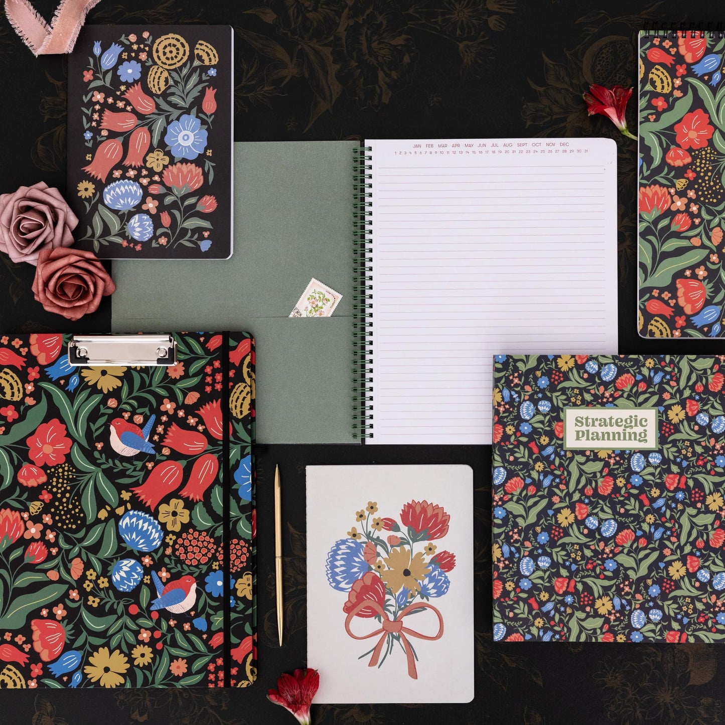 Steel Mill & Co Large Spiral Notebook College Ruled for Journaling/School/Work, 11" x 9.5" with Durable Hardcover and 160 Lined Pages, Wanderlust