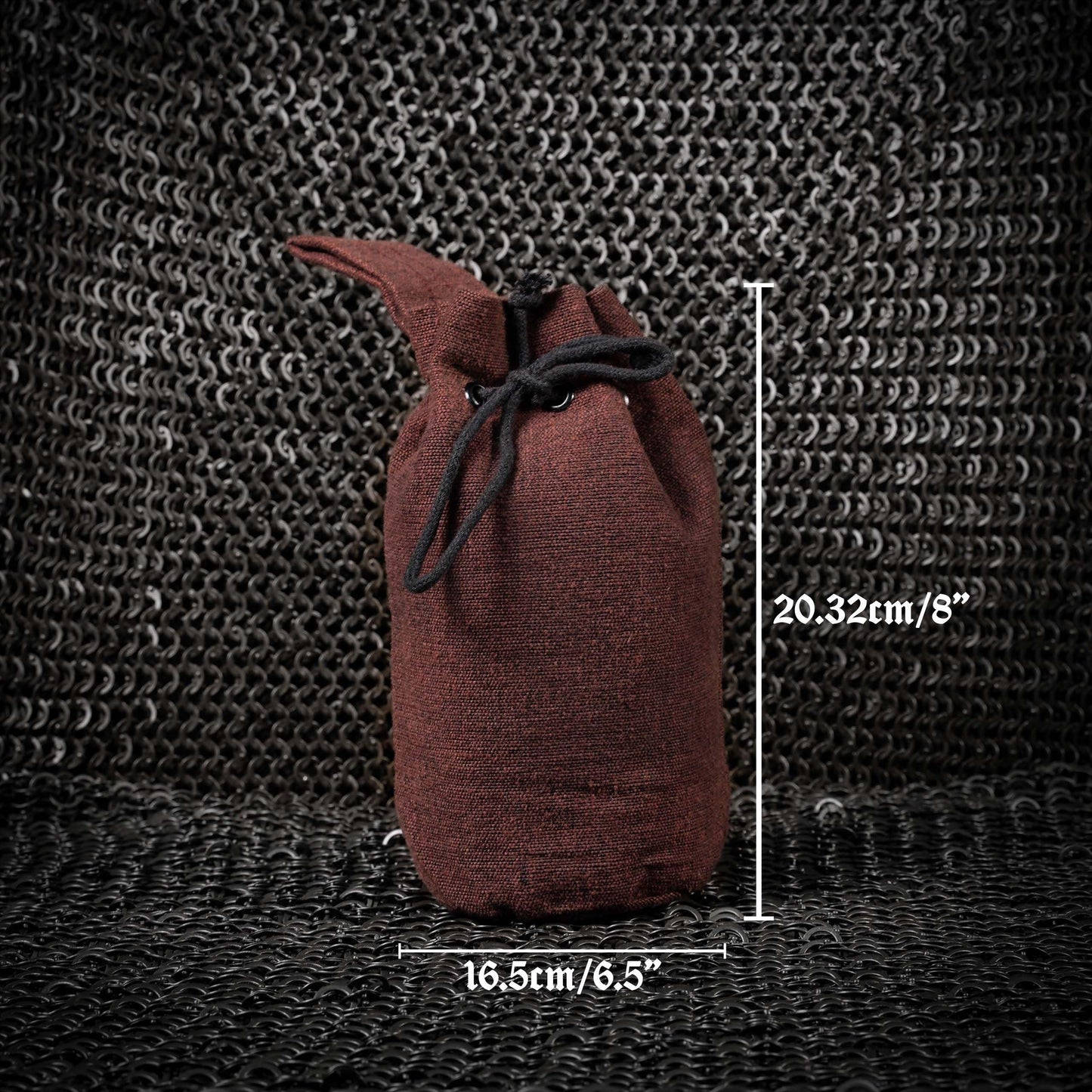 Mythrojan Drawstring Belt Bag Renaissance Costume Accessories Medieval Suede Leather Purse Viking Coin Jewelry Pouch Waist Bag for LARP, Festivals, Renfaire, Reenactments (Coffee Brown- 8" x 6.5")