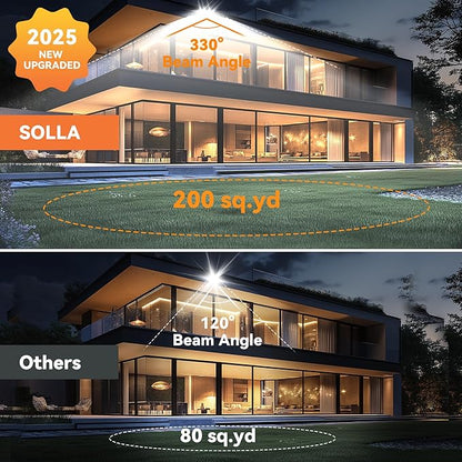 150W 2025 Plus New Upgraded LED Flood Light Outdoor, 15000LM Super Bright Stadium Lights, 6000K Daylight White, IP66 Waterproof, 3 Heads Adjustable Outdoor Floodlight for Yards, Arena, Garden