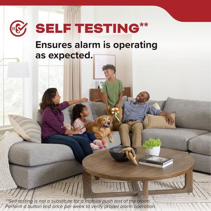 Kidde Smoke Detector, 10-Year Battery Powered, with LED Status Lights, 85 dB Alarm, 5-inches, 20SD10, 1 Pack